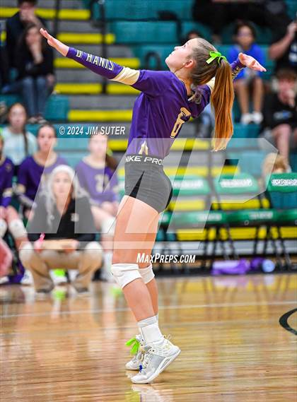 Thumbnail 3 in D'Hanis vs Round Top-Carmine (UIL Volleyball 1A Region III Semifinal) photogallery.