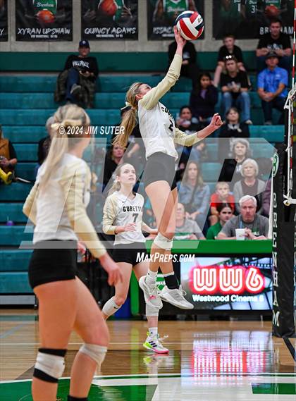 Thumbnail 3 in D'Hanis vs Round Top-Carmine (UIL Volleyball 1A Region III Semifinal) photogallery.