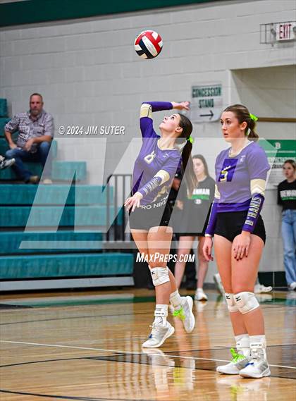 Thumbnail 2 in D'Hanis vs Round Top-Carmine (UIL Volleyball 1A Region III Semifinal) photogallery.