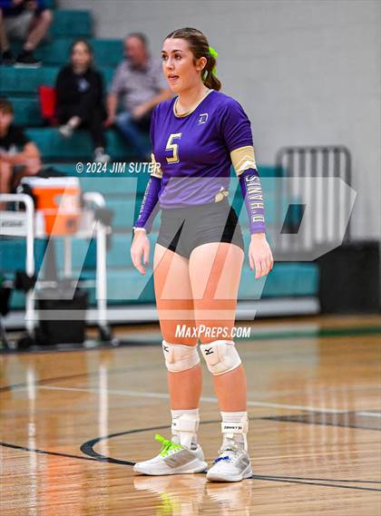 Thumbnail 1 in D'Hanis vs Round Top-Carmine (UIL Volleyball 1A Region III Semifinal) photogallery.