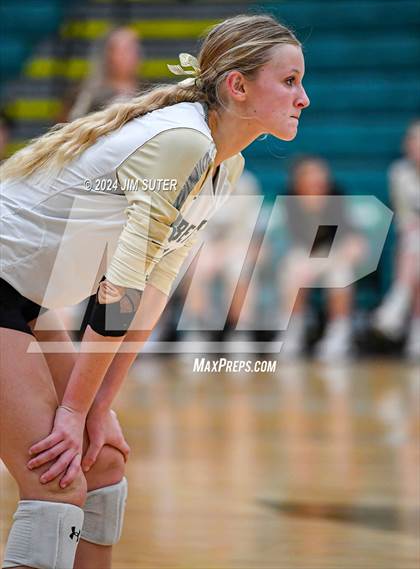 Thumbnail 1 in D'Hanis vs Round Top-Carmine (UIL Volleyball 1A Region III Semifinal) photogallery.