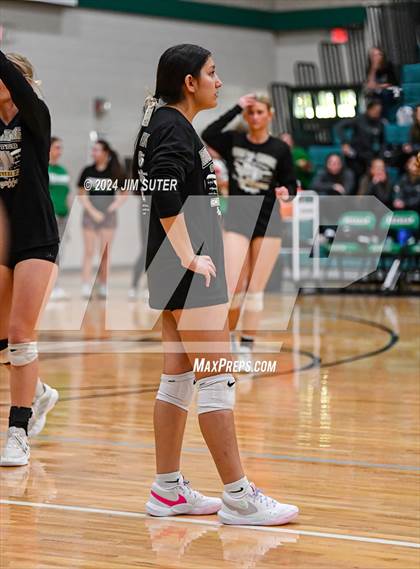 Thumbnail 2 in D'Hanis vs Round Top-Carmine (UIL Volleyball 1A Region III Semifinal) photogallery.