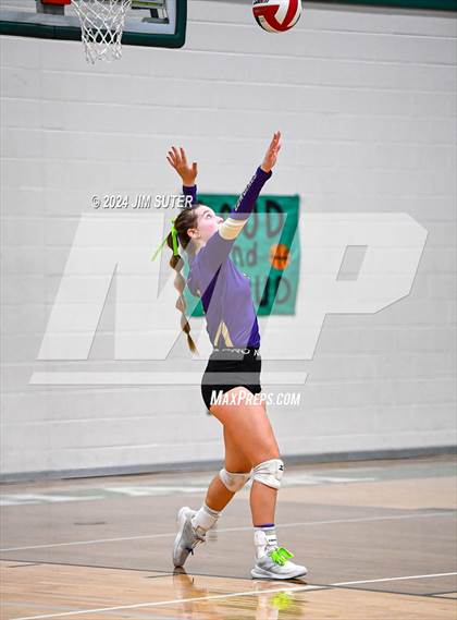 Thumbnail 1 in D'Hanis vs Round Top-Carmine (UIL Volleyball 1A Region III Semifinal) photogallery.