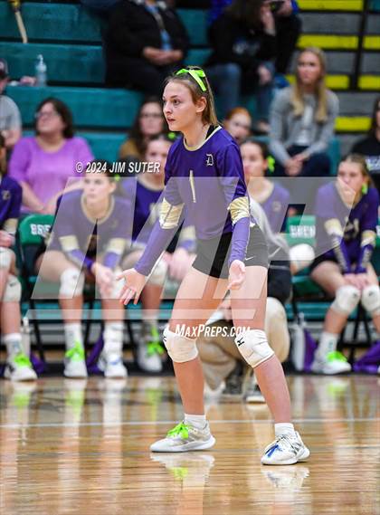 Thumbnail 1 in D'Hanis vs Round Top-Carmine (UIL Volleyball 1A Region III Semifinal) photogallery.