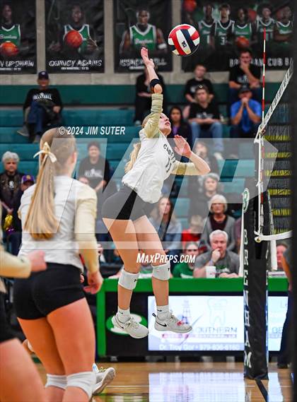 Thumbnail 3 in D'Hanis vs Round Top-Carmine (UIL Volleyball 1A Region III Semifinal) photogallery.