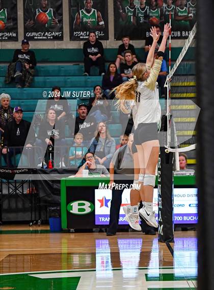 Thumbnail 1 in D'Hanis vs Round Top-Carmine (UIL Volleyball 1A Region III Semifinal) photogallery.