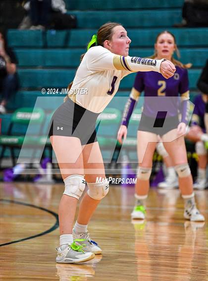 Thumbnail 1 in D'Hanis vs Round Top-Carmine (UIL Volleyball 1A Region III Semifinal) photogallery.