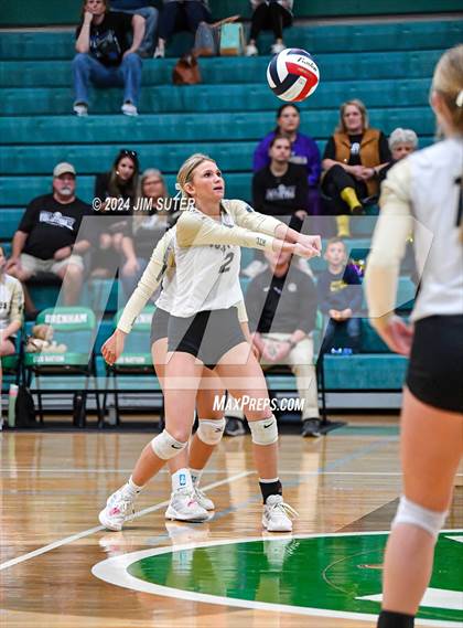 Thumbnail 1 in D'Hanis vs Round Top-Carmine (UIL Volleyball 1A Region III Semifinal) photogallery.