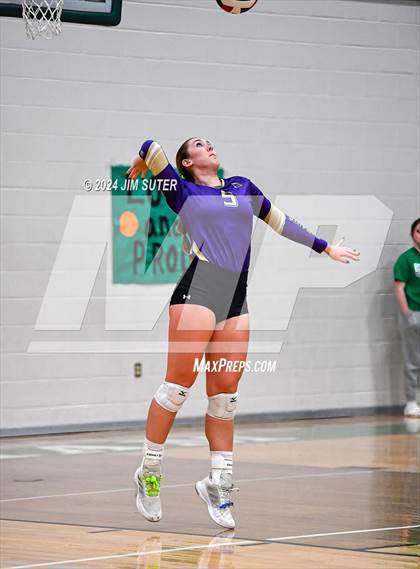Thumbnail 2 in D'Hanis vs Round Top-Carmine (UIL Volleyball 1A Region III Semifinal) photogallery.