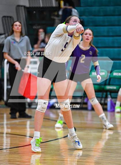 Thumbnail 1 in D'Hanis vs Round Top-Carmine (UIL Volleyball 1A Region III Semifinal) photogallery.