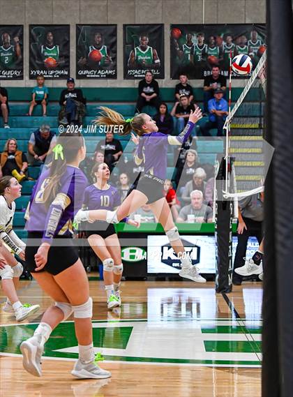 Thumbnail 1 in D'Hanis vs Round Top-Carmine (UIL Volleyball 1A Region III Semifinal) photogallery.