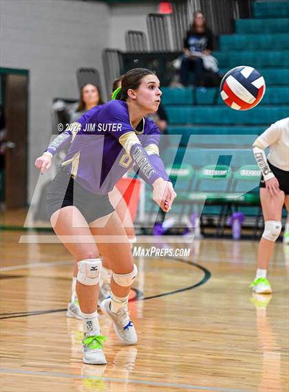 Thumbnail 3 in D'Hanis vs Round Top-Carmine (UIL Volleyball 1A Region III Semifinal) photogallery.