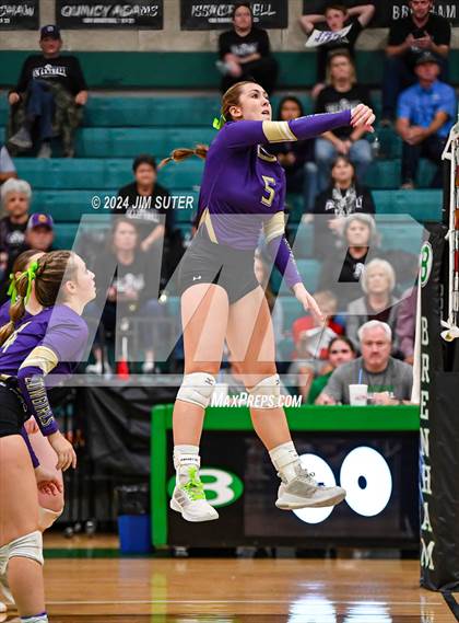 Thumbnail 2 in D'Hanis vs Round Top-Carmine (UIL Volleyball 1A Region III Semifinal) photogallery.