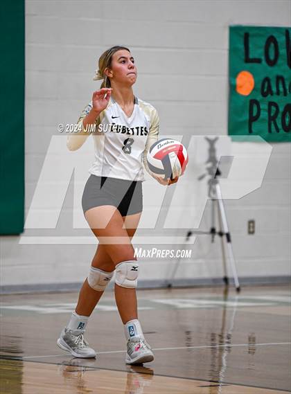 Thumbnail 2 in D'Hanis vs Round Top-Carmine (UIL Volleyball 1A Region III Semifinal) photogallery.