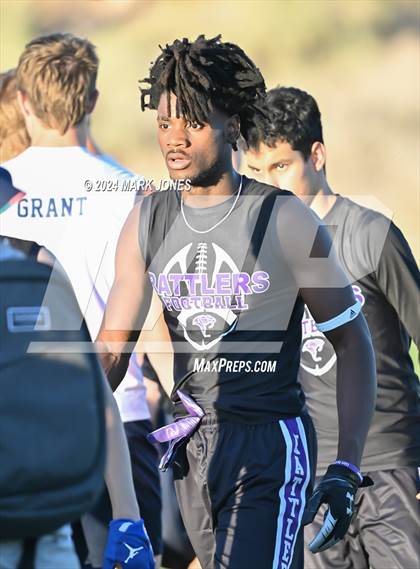 Thumbnail 1 in Benjamin Franklin vs. North Canyon (O'Connor 7 on 7 -  Saturday Night Lights) photogallery.
