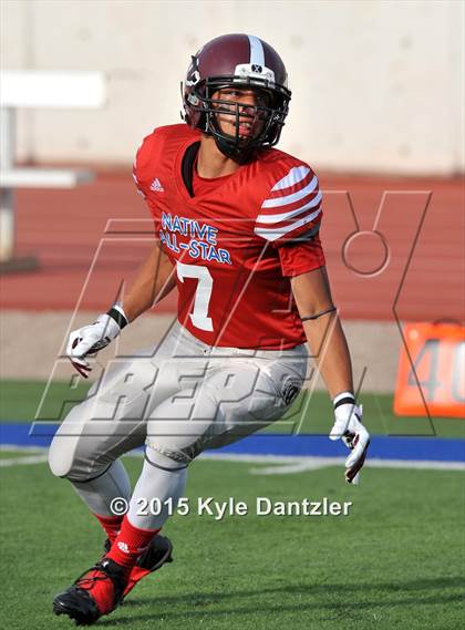 Thumbnail 3 in 2015 Native All Star Football Classic (Red Hawks vs. Blue Eagles) photogallery.