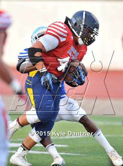 Thumbnail 3 in 2015 Native All Star Football Classic (Red Hawks vs. Blue Eagles) photogallery.