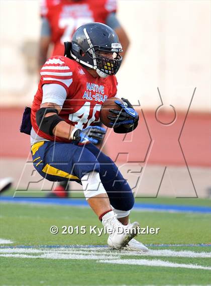 Thumbnail 2 in 2015 Native All Star Football Classic (Red Hawks vs. Blue Eagles) photogallery.
