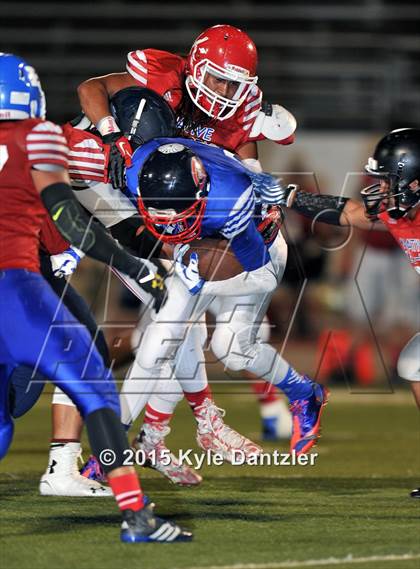 Thumbnail 2 in 2015 Native All Star Football Classic (Red Hawks vs. Blue Eagles) photogallery.