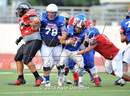 Thumbnail 3 in 2015 Native All Star Football Classic (Red Hawks vs. Blue Eagles) photogallery.
