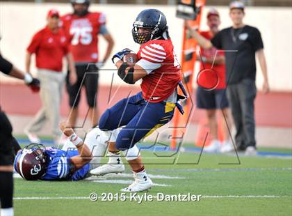 Thumbnail 1 in 2015 Native All Star Football Classic (Red Hawks vs. Blue Eagles) photogallery.