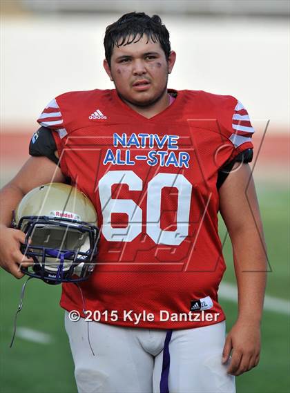 Thumbnail 1 in 2015 Native All Star Football Classic (Red Hawks vs. Blue Eagles) photogallery.