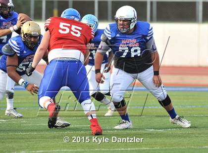 Thumbnail 2 in 2015 Native All Star Football Classic (Red Hawks vs. Blue Eagles) photogallery.