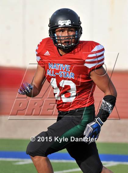 Thumbnail 2 in 2015 Native All Star Football Classic (Red Hawks vs. Blue Eagles) photogallery.