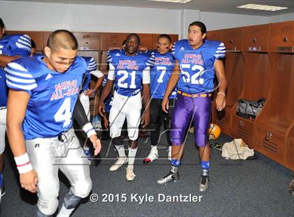 Thumbnail 2 in 2015 Native All Star Football Classic (Red Hawks vs. Blue Eagles) photogallery.