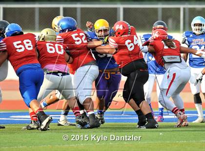 Thumbnail 3 in 2015 Native All Star Football Classic (Red Hawks vs. Blue Eagles) photogallery.
