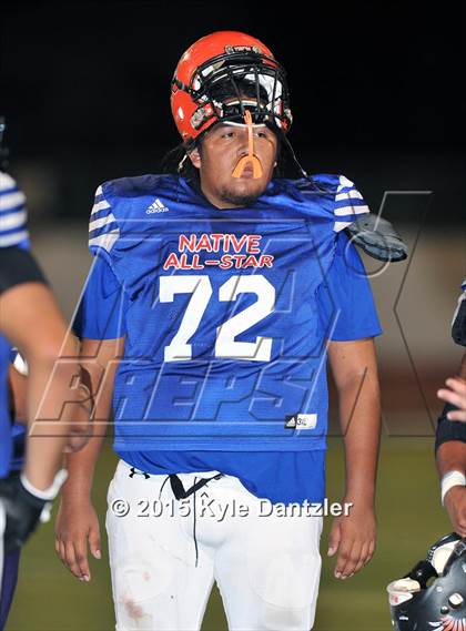 Thumbnail 1 in 2015 Native All Star Football Classic (Red Hawks vs. Blue Eagles) photogallery.