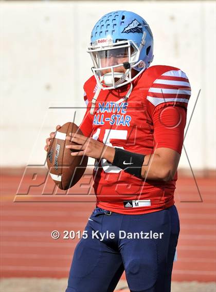 Thumbnail 1 in 2015 Native All Star Football Classic (Red Hawks vs. Blue Eagles) photogallery.