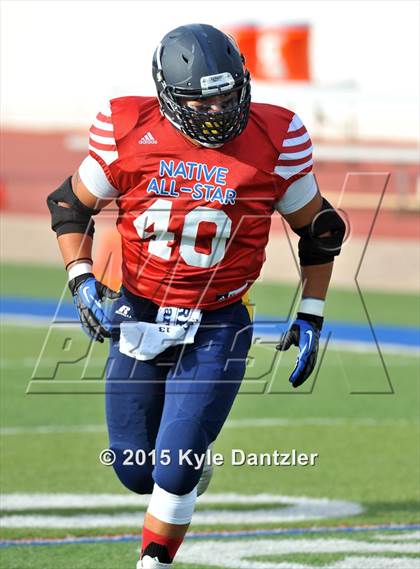 Thumbnail 1 in 2015 Native All Star Football Classic (Red Hawks vs. Blue Eagles) photogallery.