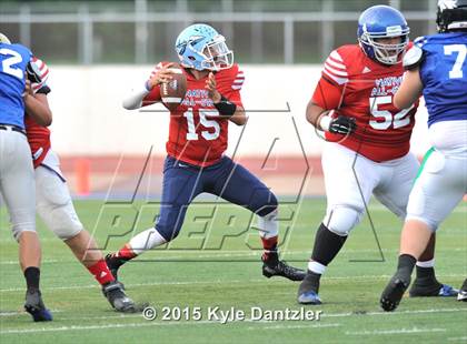 Thumbnail 1 in 2015 Native All Star Football Classic (Red Hawks vs. Blue Eagles) photogallery.