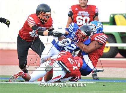Thumbnail 2 in 2015 Native All Star Football Classic (Red Hawks vs. Blue Eagles) photogallery.