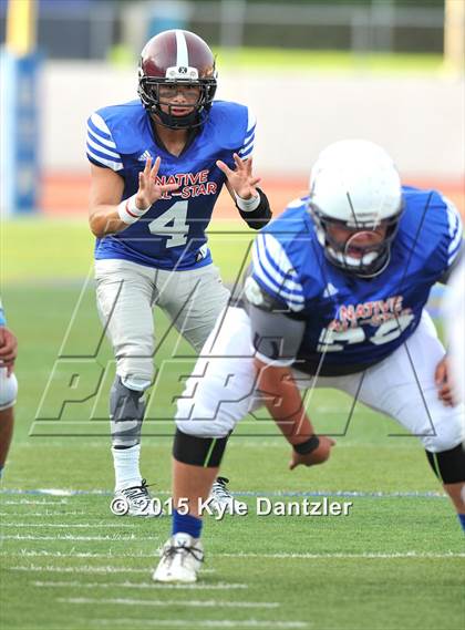 Thumbnail 2 in 2015 Native All Star Football Classic (Red Hawks vs. Blue Eagles) photogallery.