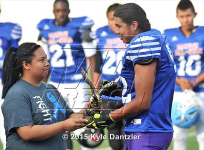 Thumbnail 2 in 2015 Native All Star Football Classic (Red Hawks vs. Blue Eagles) photogallery.