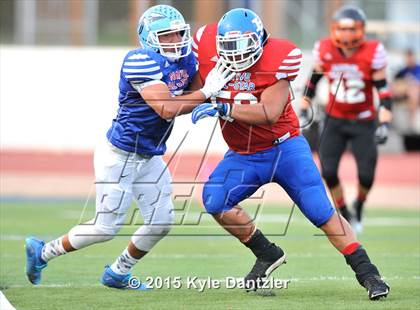 Thumbnail 3 in 2015 Native All Star Football Classic (Red Hawks vs. Blue Eagles) photogallery.