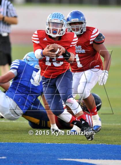 Thumbnail 2 in 2015 Native All Star Football Classic (Red Hawks vs. Blue Eagles) photogallery.