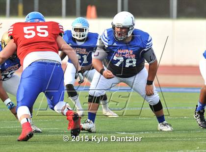 Thumbnail 1 in 2015 Native All Star Football Classic (Red Hawks vs. Blue Eagles) photogallery.