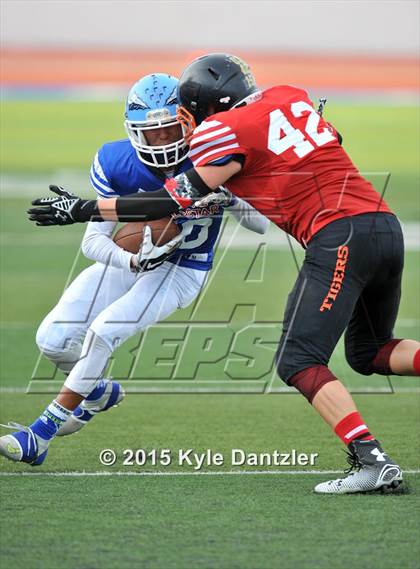 Thumbnail 1 in 2015 Native All Star Football Classic (Red Hawks vs. Blue Eagles) photogallery.