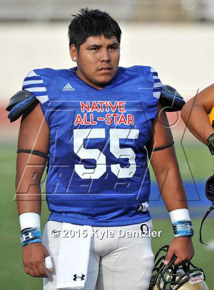 Thumbnail 2 in 2015 Native All Star Football Classic (Red Hawks vs. Blue Eagles) photogallery.