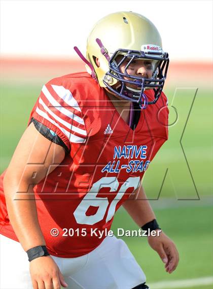 Thumbnail 1 in 2015 Native All Star Football Classic (Red Hawks vs. Blue Eagles) photogallery.
