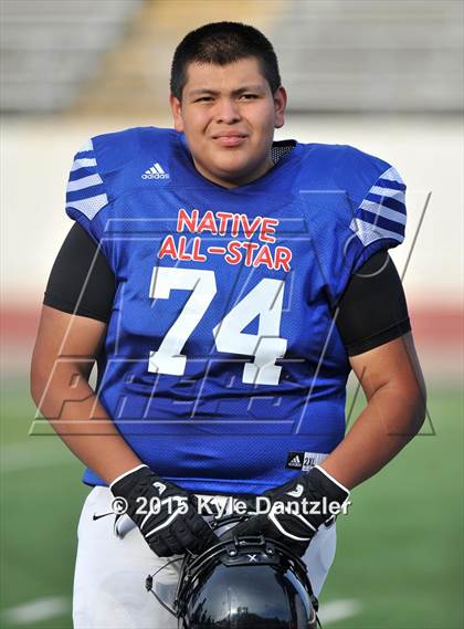 Thumbnail 2 in 2015 Native All Star Football Classic (Red Hawks vs. Blue Eagles) photogallery.