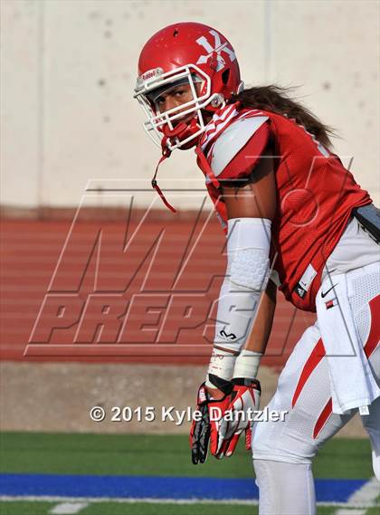 Thumbnail 1 in 2015 Native All Star Football Classic (Red Hawks vs. Blue Eagles) photogallery.