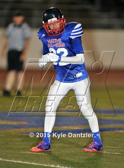 Thumbnail 2 in 2015 Native All Star Football Classic (Red Hawks vs. Blue Eagles) photogallery.