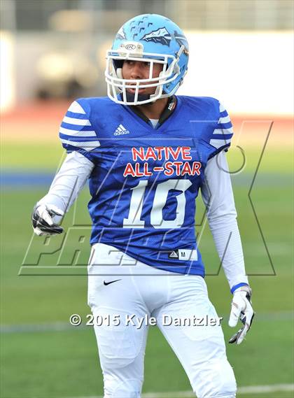 Thumbnail 2 in 2015 Native All Star Football Classic (Red Hawks vs. Blue Eagles) photogallery.