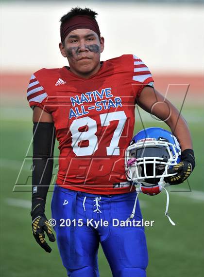Thumbnail 3 in 2015 Native All Star Football Classic (Red Hawks vs. Blue Eagles) photogallery.