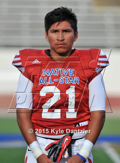 Thumbnail 1 in 2015 Native All Star Football Classic (Red Hawks vs. Blue Eagles) photogallery.