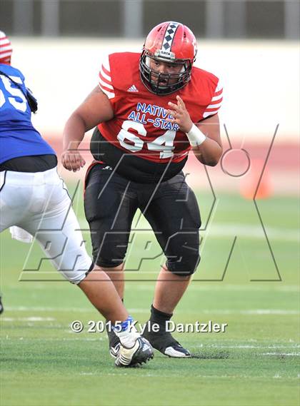Thumbnail 1 in 2015 Native All Star Football Classic (Red Hawks vs. Blue Eagles) photogallery.